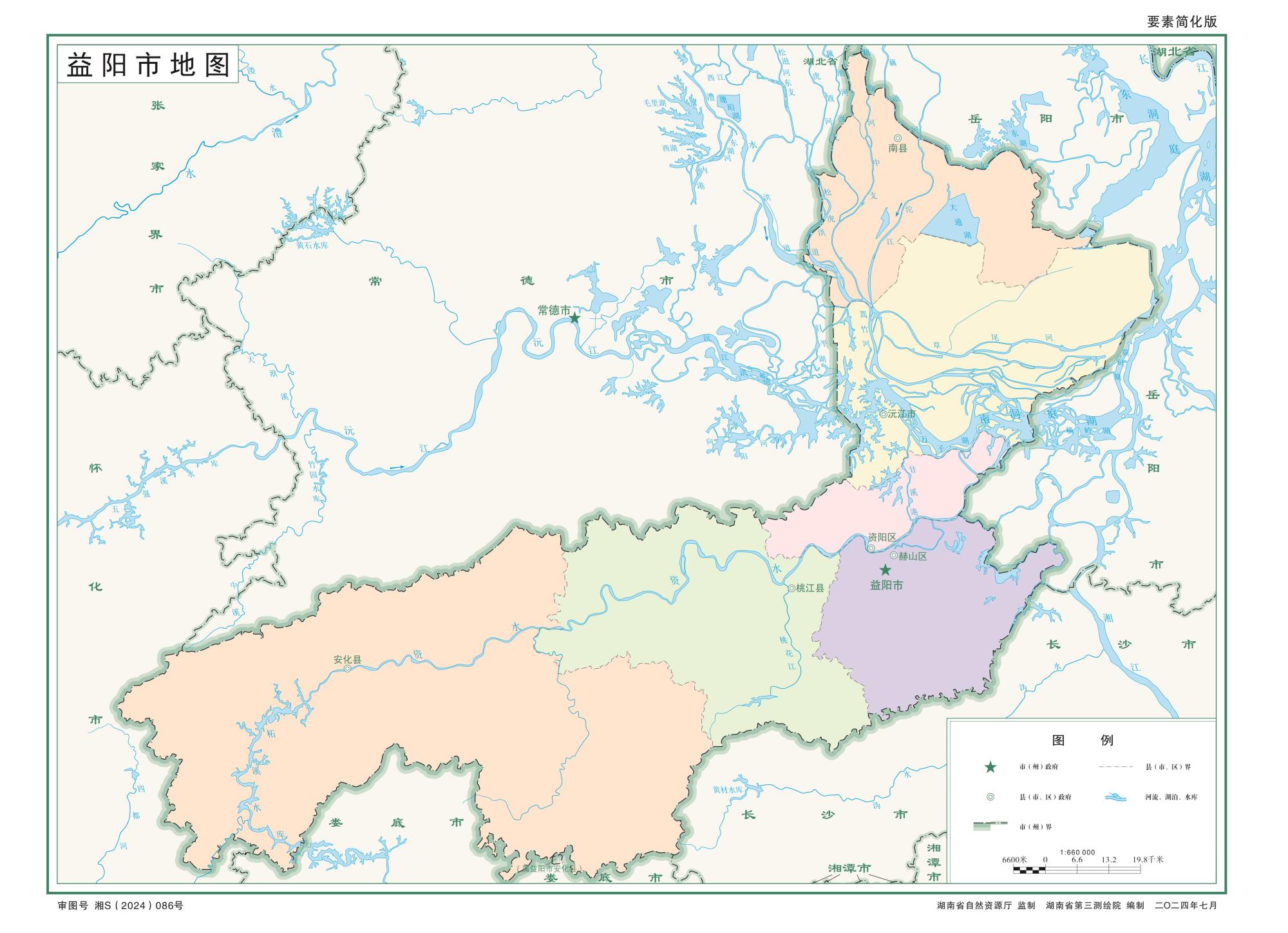 湖南益阳市地图全图高清版（矢量源文件下载）
