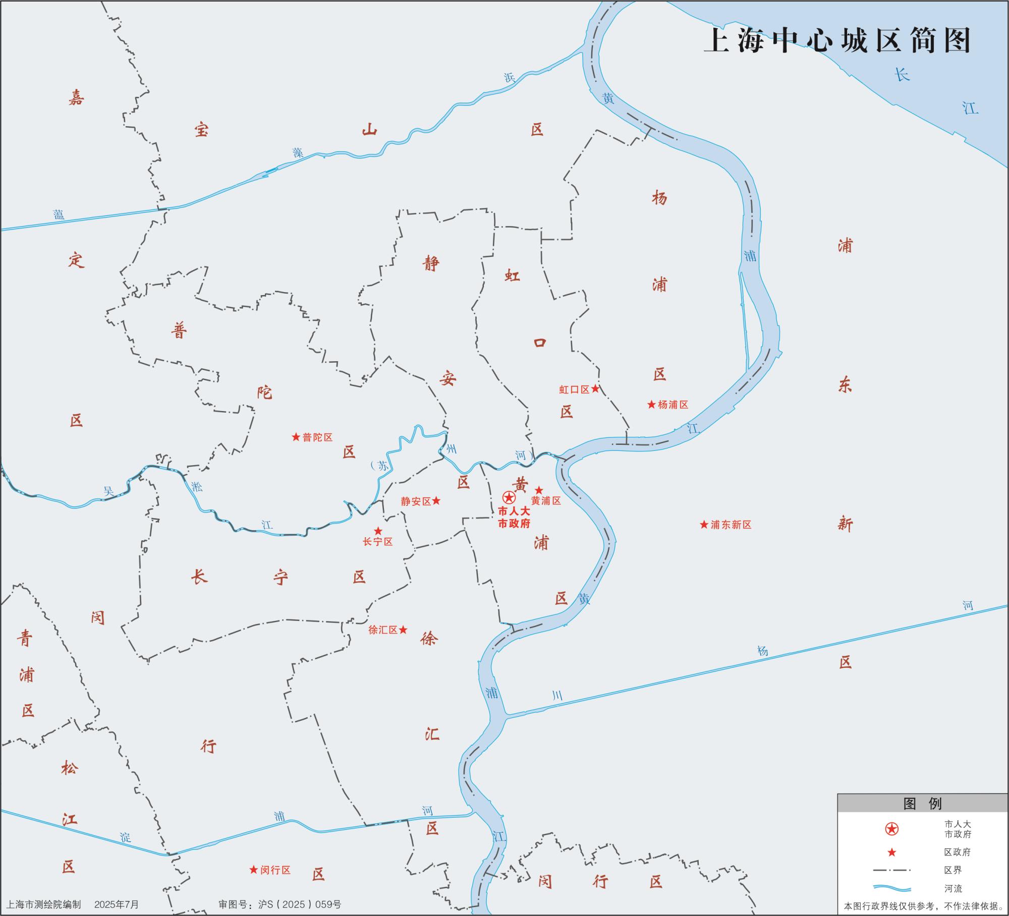 上海中心城区简图_上海城区地图简化版