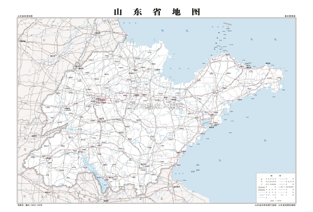 山东省 基本要素版 2开 1∶100万.jpg
