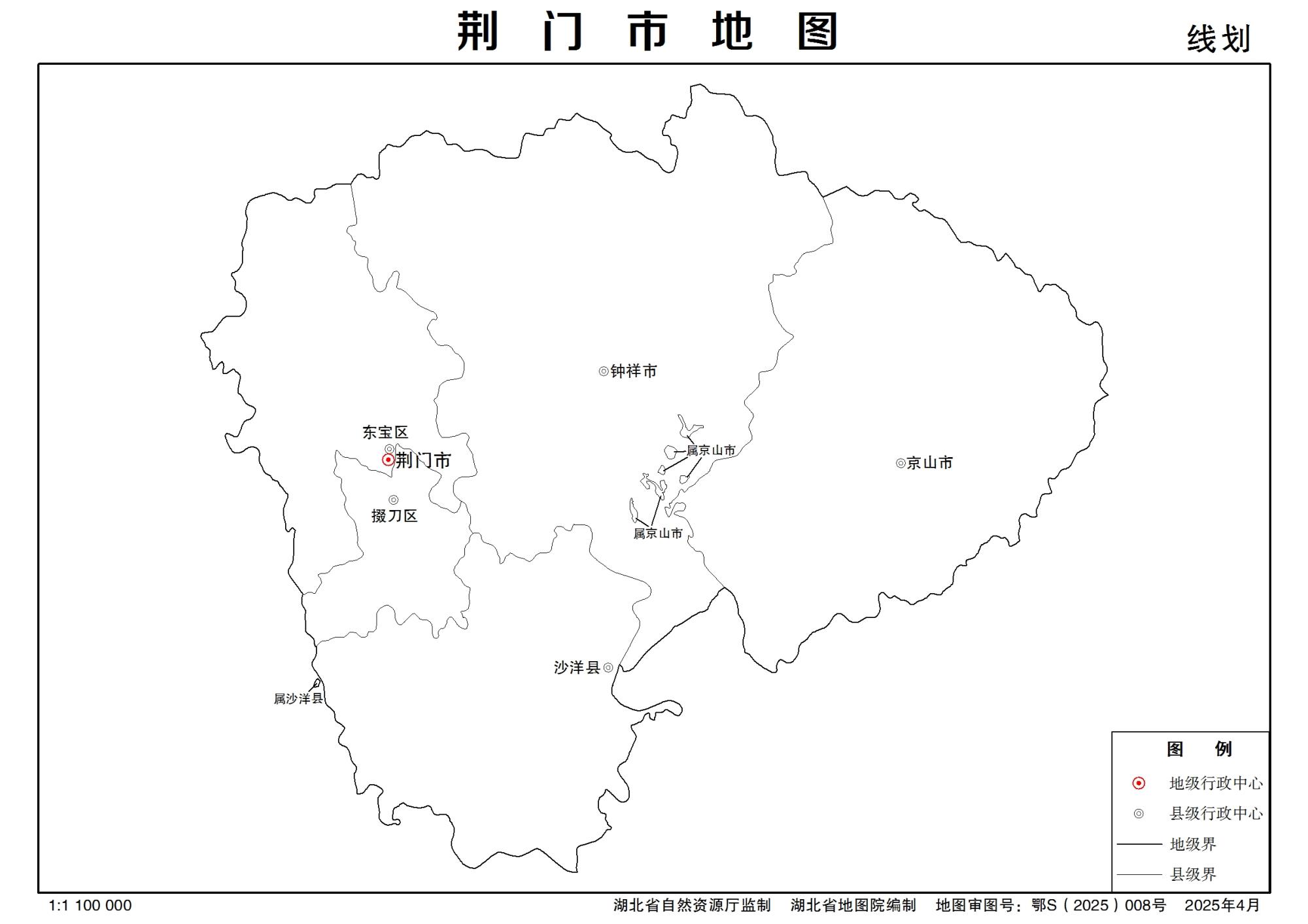 湖北省荆门市多类型新版矢量地图批量下载
