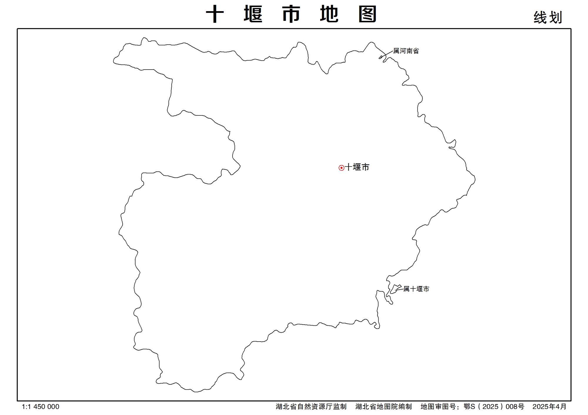 湖北十堰市地图最新电子版源文件下载