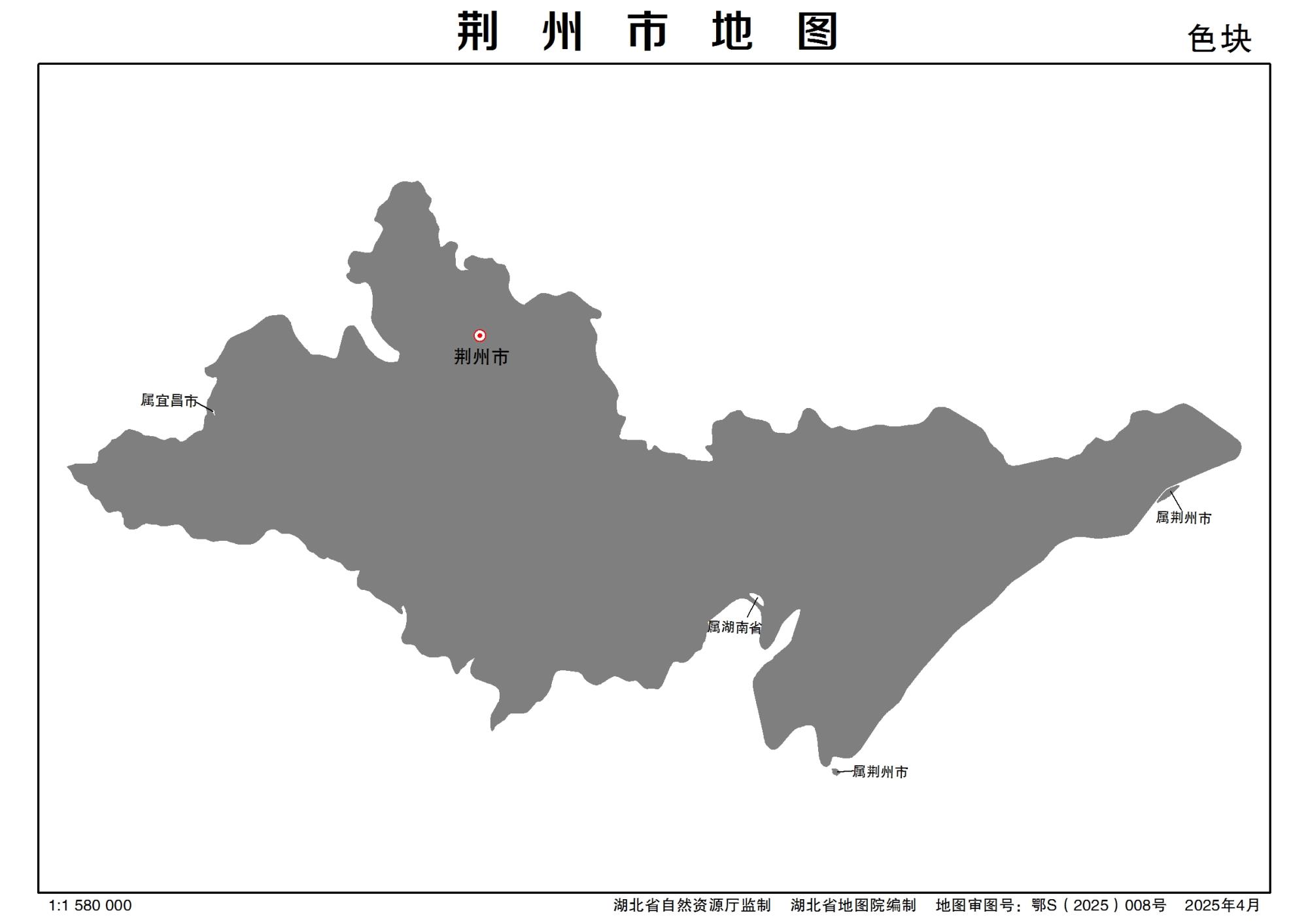 湖北省荆州市多类型新版矢量地图批量下载