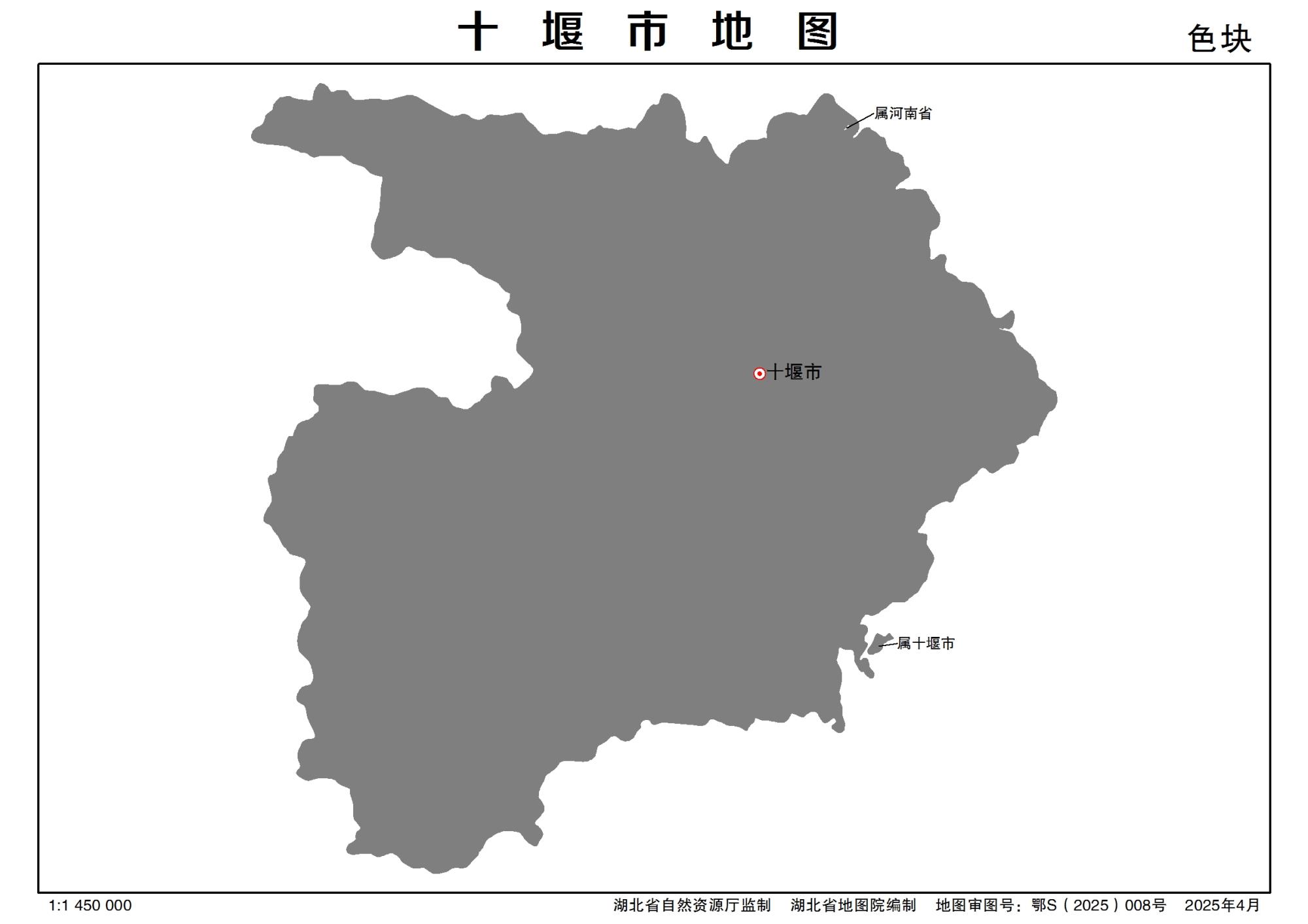 湖北十堰市地图最新电子版源文件下载