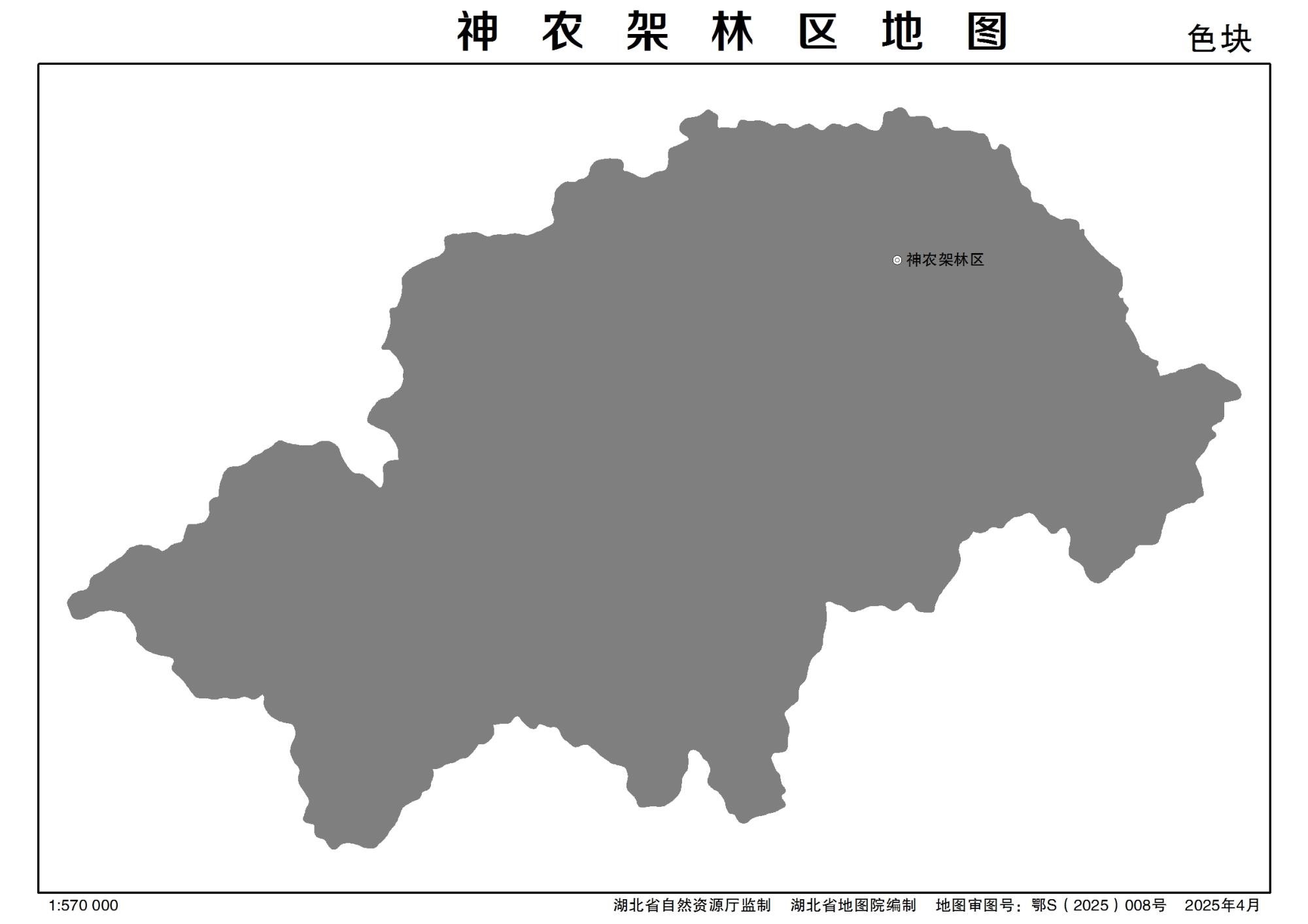 湖北神农架林区矢量地图最新电子版源文件下载