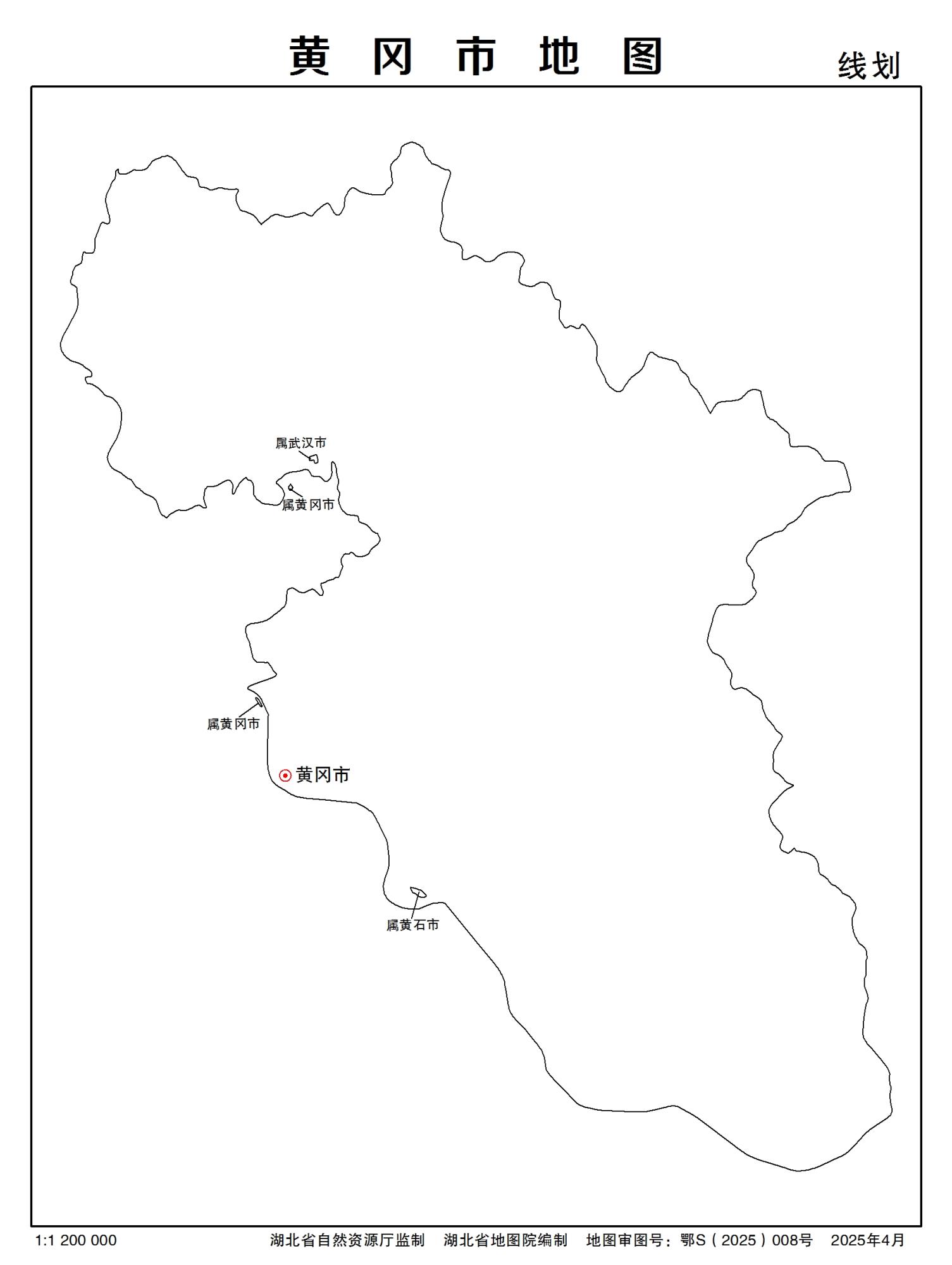 湖北省黄冈市多类型新版矢量地图批量下载