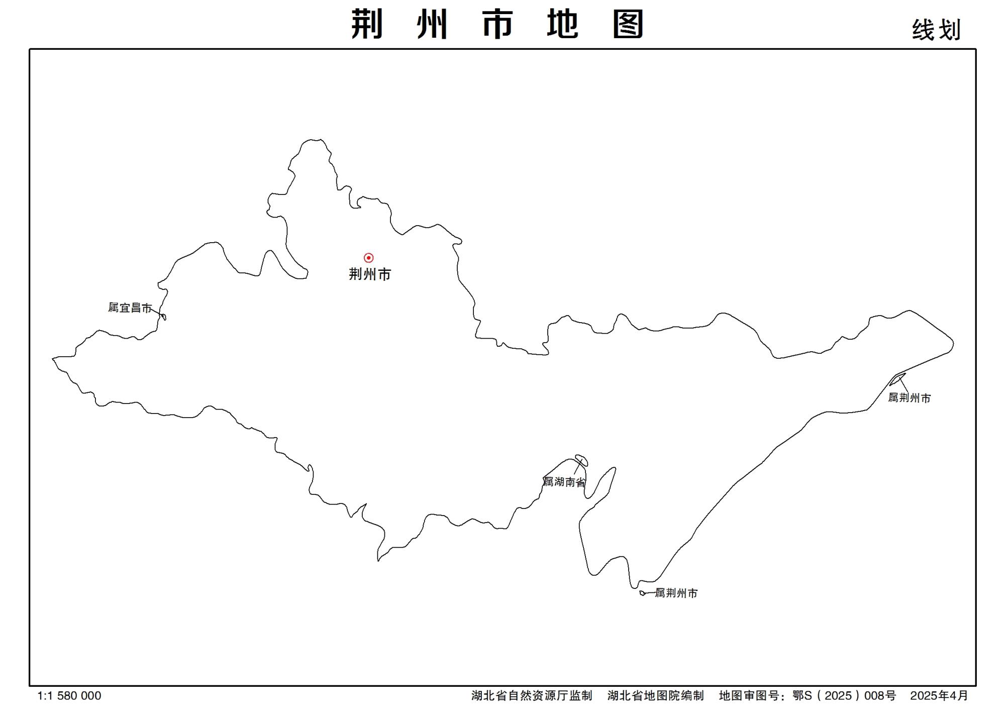 湖北省荆州市多类型新版矢量地图批量下载