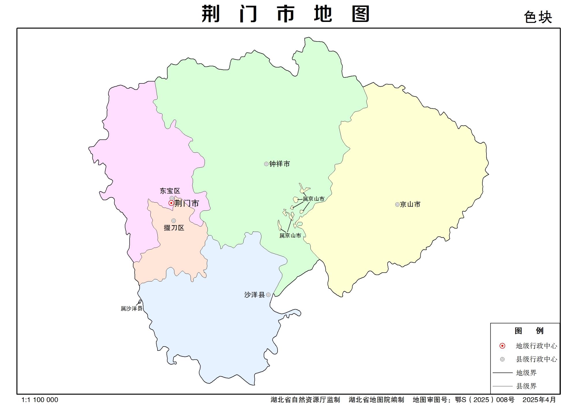 湖北省荆门市多类型新版矢量地图批量下载