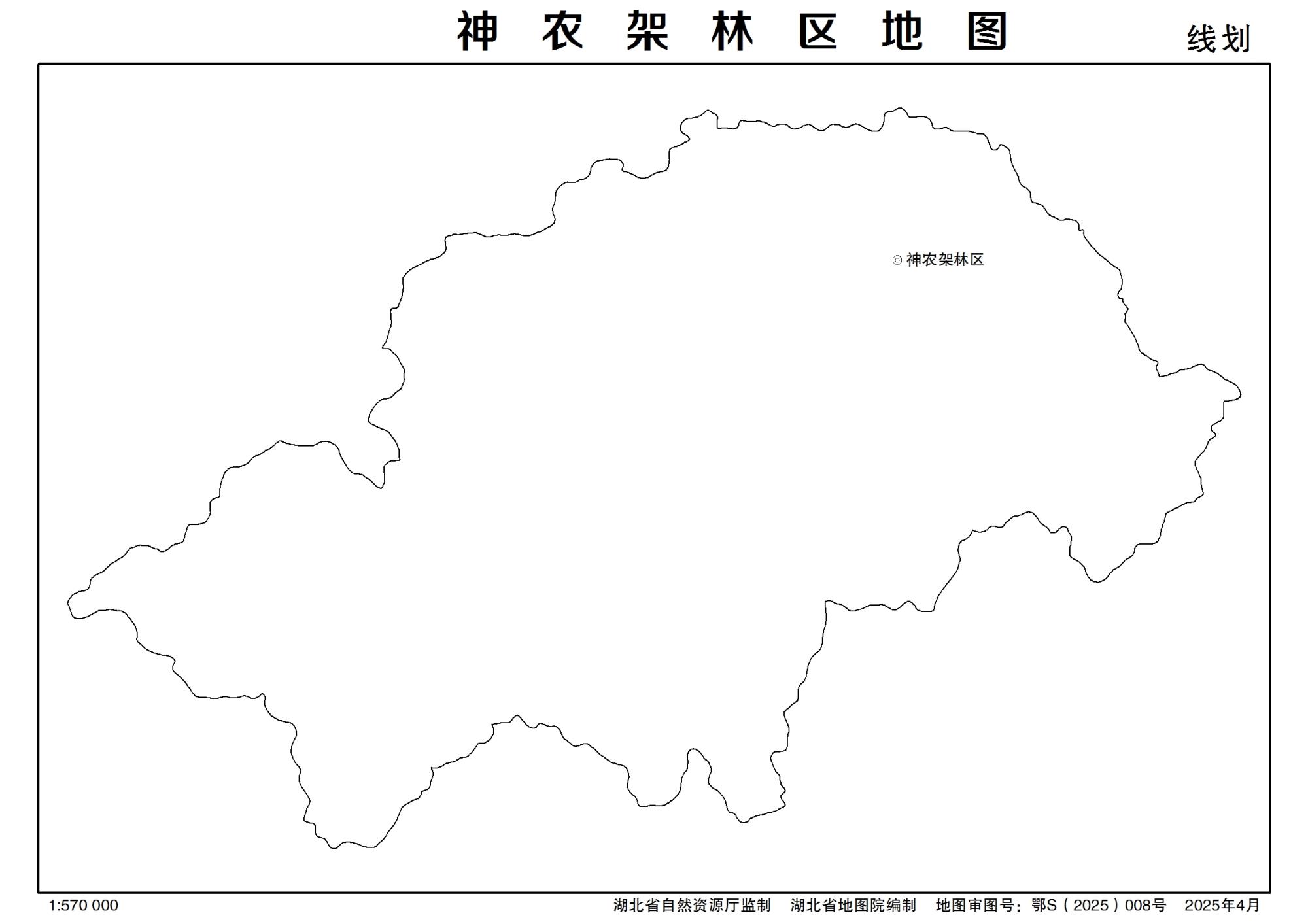 湖北神农架林区矢量地图最新电子版源文件下载